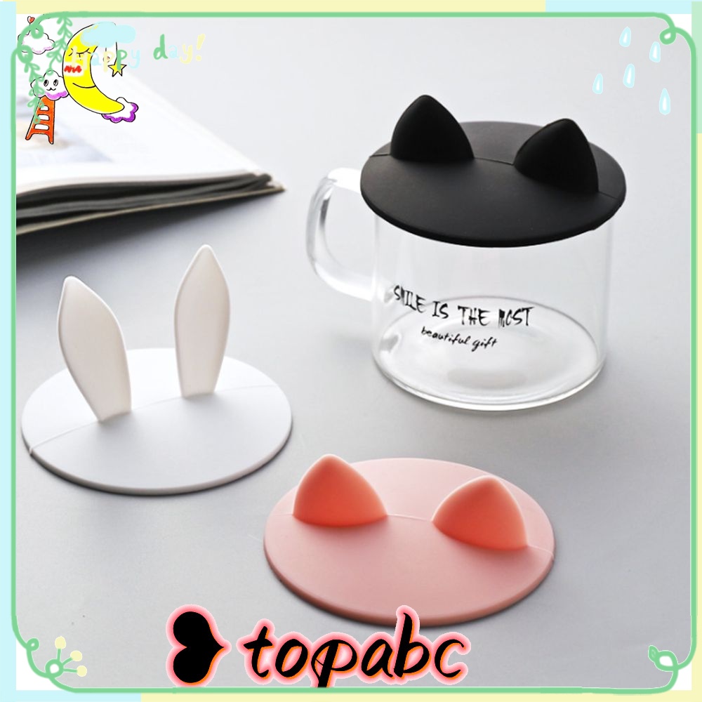 Top Cup Cover Penutup Cangkir Tahan Lama Reusable Coffee Mug Sealed Cover