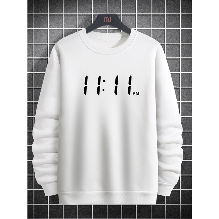 11:11 PM Sweatshirt Basic II Sweater Crewneck Print DTF II Sz M - XL Anak &amp; Dewasa ( Pria &amp; Wanita )