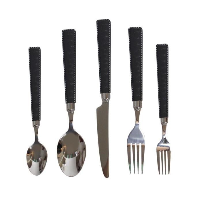 INFORMA - PERALATAN MAKAN SET - CUTLERY SET W/ HOLDER HUDSON GREY (20)