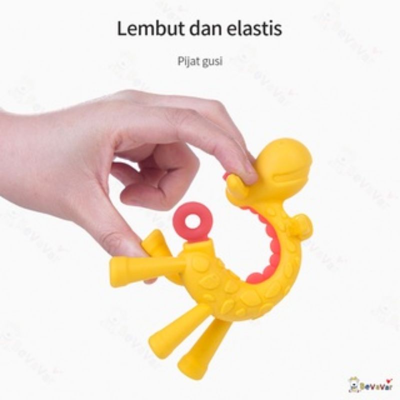 Teether Jerapah mainan gigitan bayi bentuk jerapah