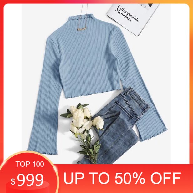 BLOUSE CROP - BLOUSE KOREA - CALENDULA BLOUSE