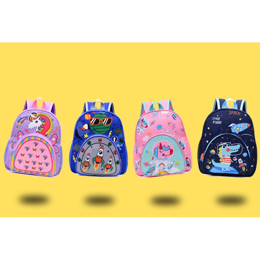 Tas Backpack Anak Laki-laki Perempuan Gambar Karakter Import CB028