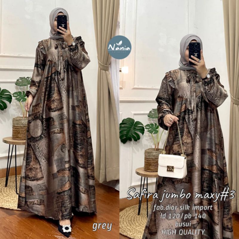 safira jumbo maxy #3 ori berlabel nania hijab