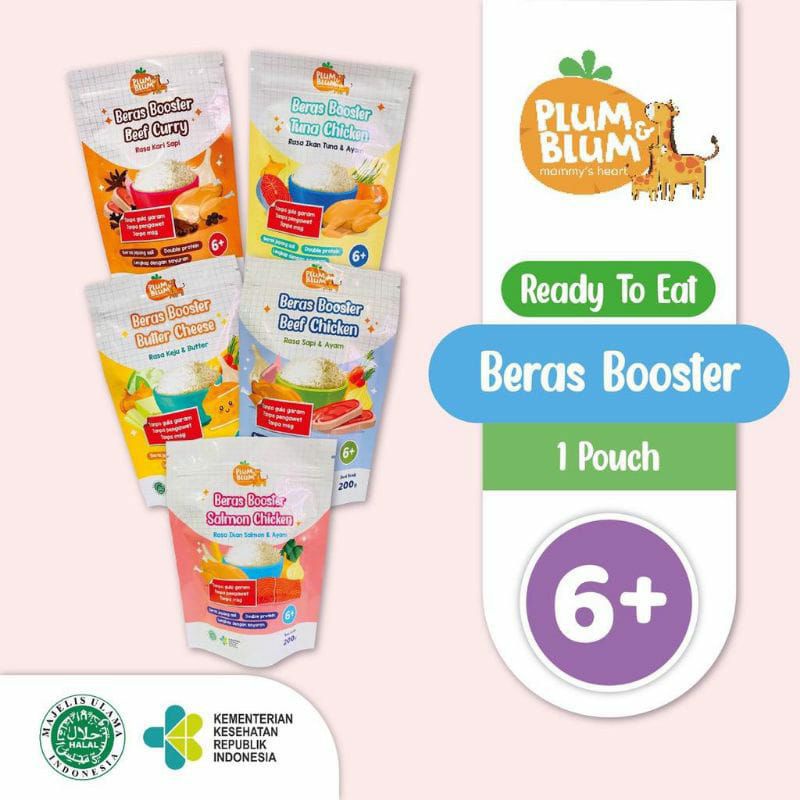 Plum &amp; Blum Beras MPASI 6+ BB Booster - 200gr