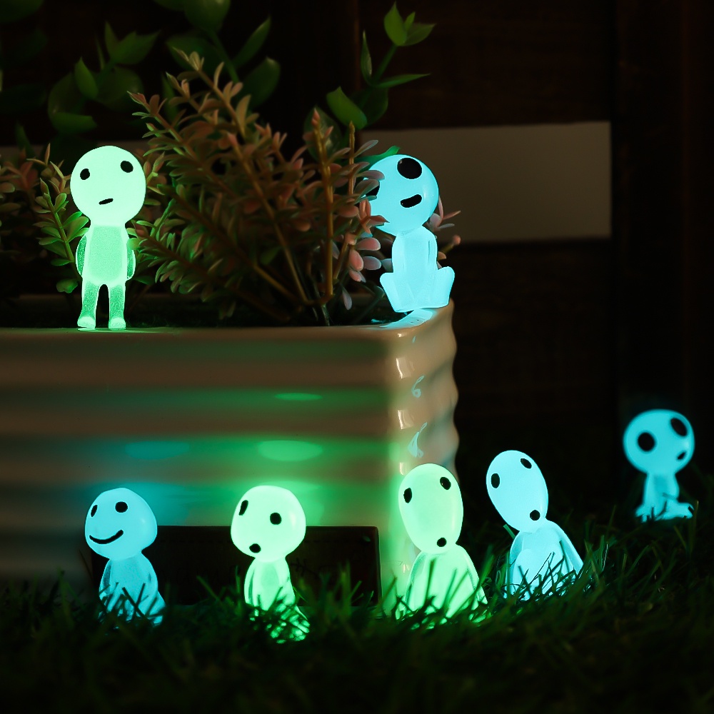 Luminous Tree Elves Spirit Mikro Landscape/ Ornamen Figur Semangat Glowing Miniatur Berkebun Pot Decor