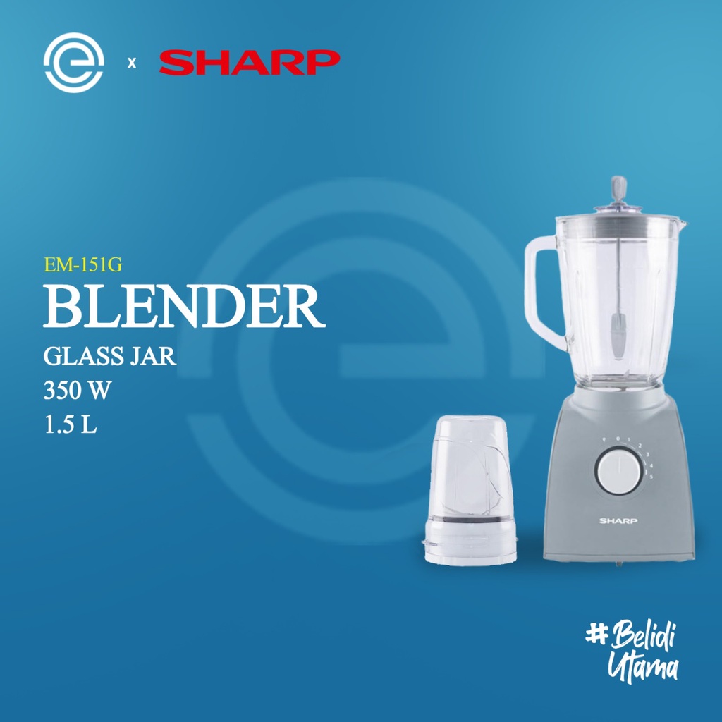 SHARP Blender Kaca 1.5 Liter EM-151G