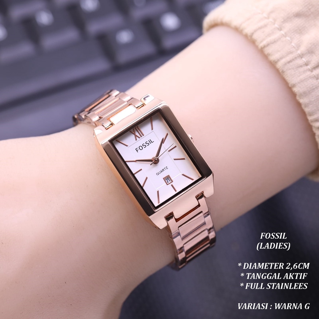 (BISA CO) JAM TANGAN WANITA FASHION LS-0130 FULL STAINLEES TANGGAL AKTIF