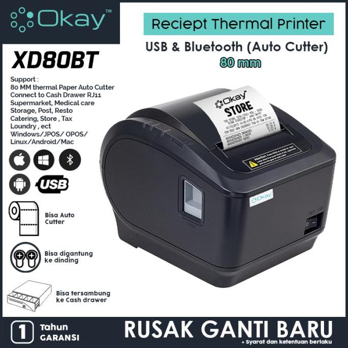 Promo Printer thermal 80mm Printer Reciept Pos PPOB Printer Kasir OKAY
