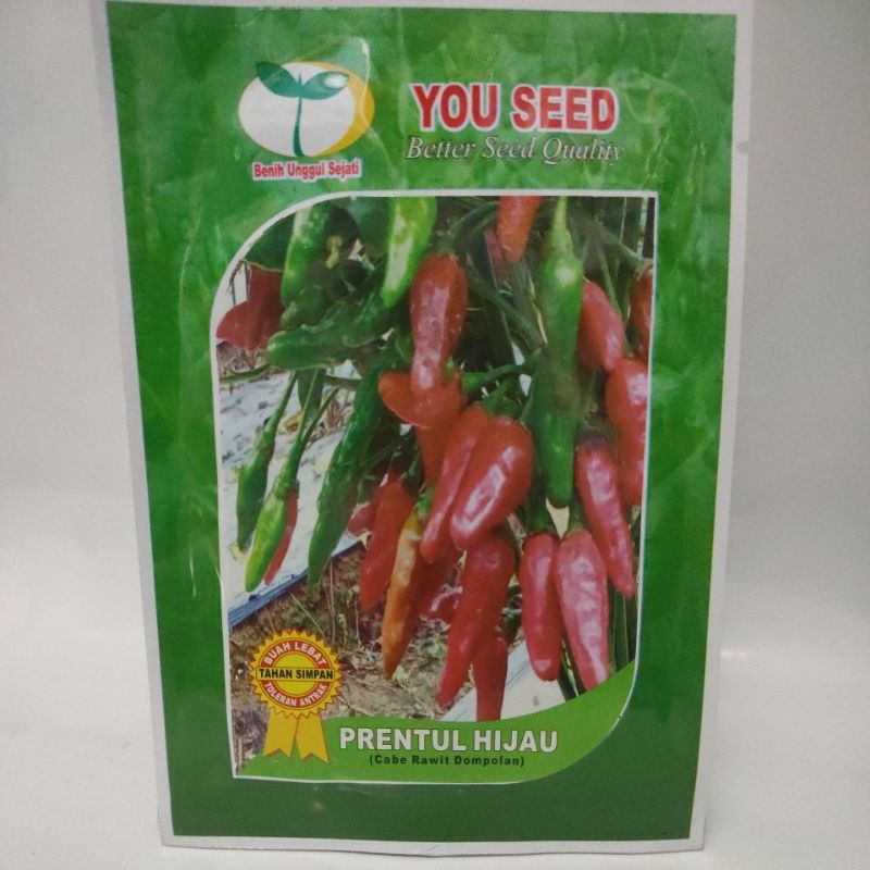 Benih Cabai Rawit Hijau PRENTUL HIJAU (10 GR) YOU SEED
