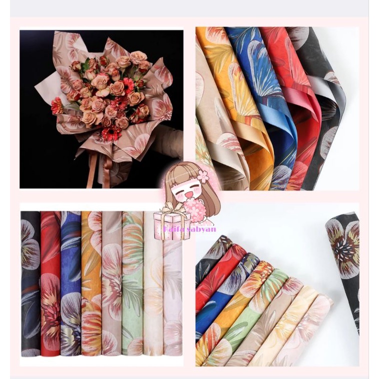 

(ecer ) FLOWER WRAPPING FLOWER 3D FLOWER 3D PATTERN EMBOS KERTAS BUKET BUNGA