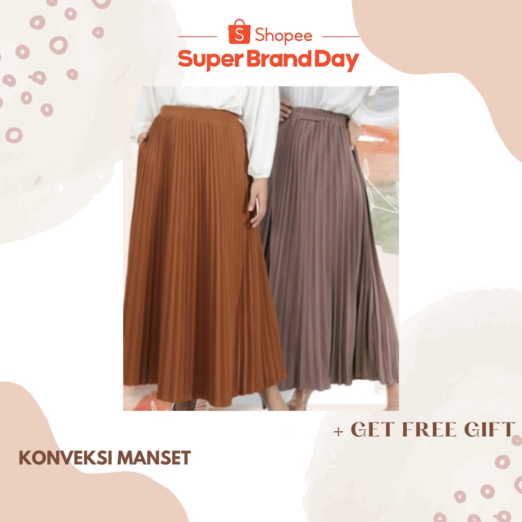 ROK PLISKET PREMIUM ROK PLISKET MAYUNG HYGET REMPEL MUSLIMAH MURAH/PROMO/DISKON