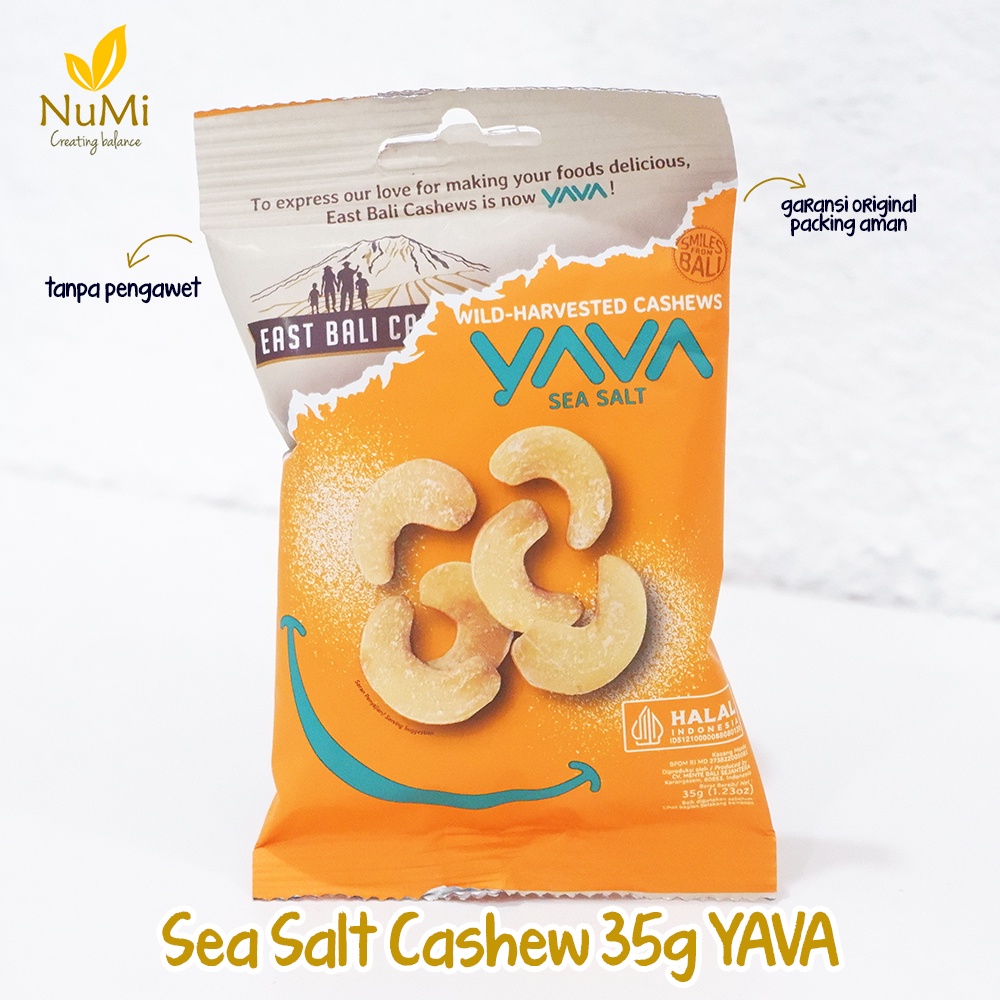 

35G Sea Salt Wild Harvested Cashews - YAVA