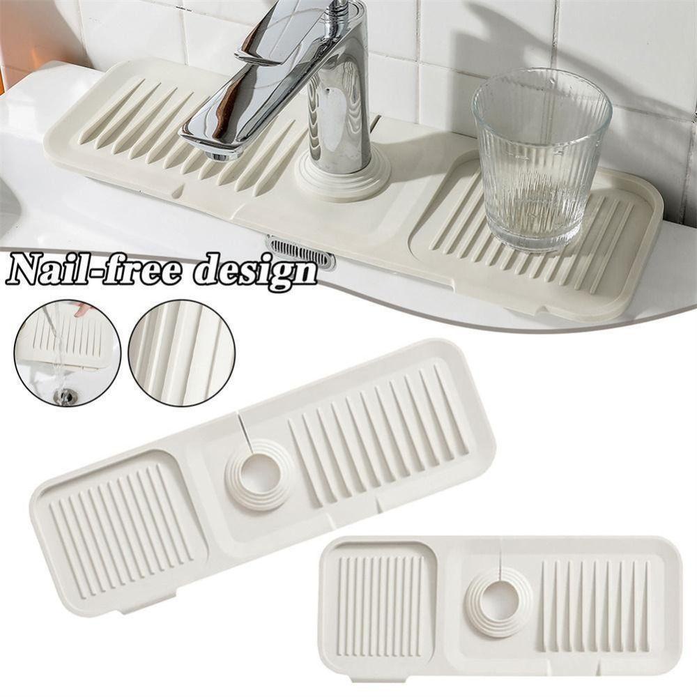 Populer Faucet Splash Pad Keran Awet Splash Guard Self Draining Pad Dapur