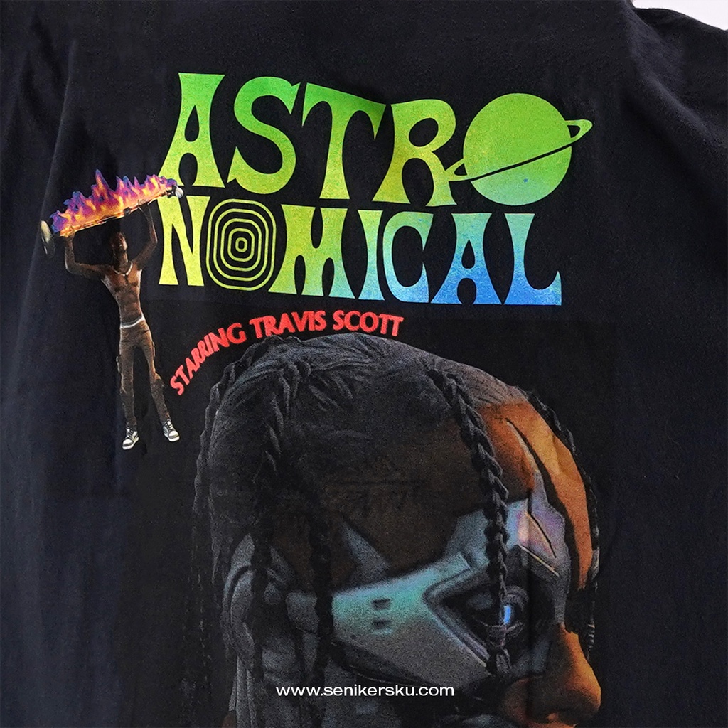 Travis Scott Sicko Event II Black Tee