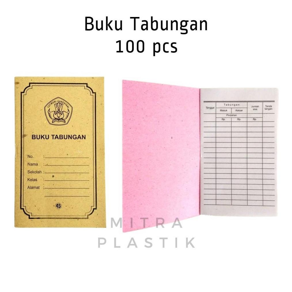

ISI 100PCS BUKU TABUNGAN KECIL BUKU TABUNGAN SEKOLAH TERLARISS...,,,,,