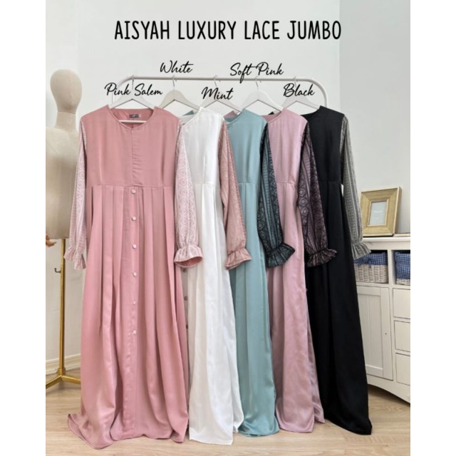 AISYAH LUXURY LACE DRESS Sabina by Selly | Dress pesta | All size
