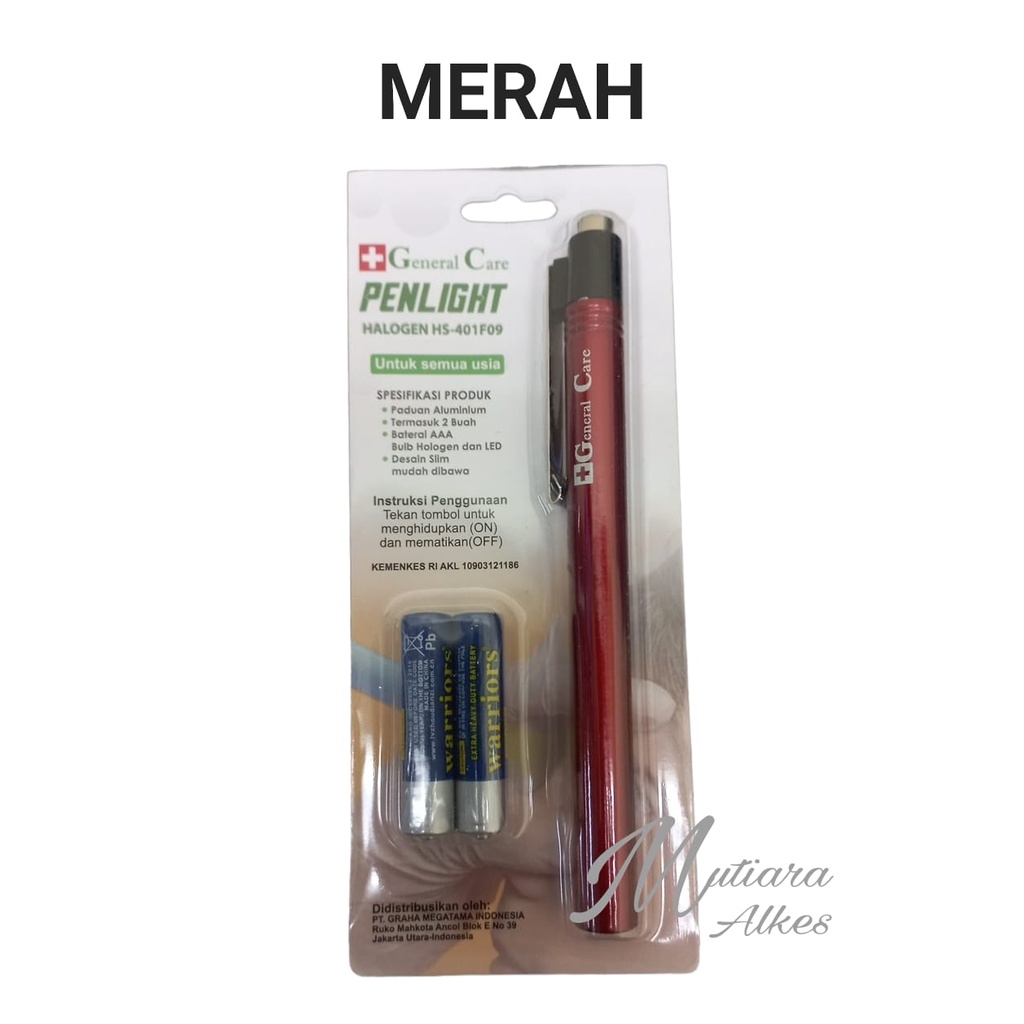 GC Penlight LED Halogen General Care / Senter Medis / Pen Light GC