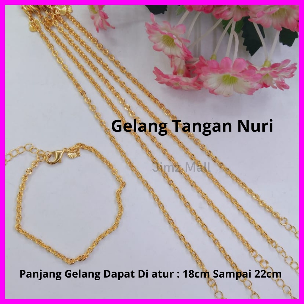 Gelang Tangan Nuri Lapis Emas 24k Tebal