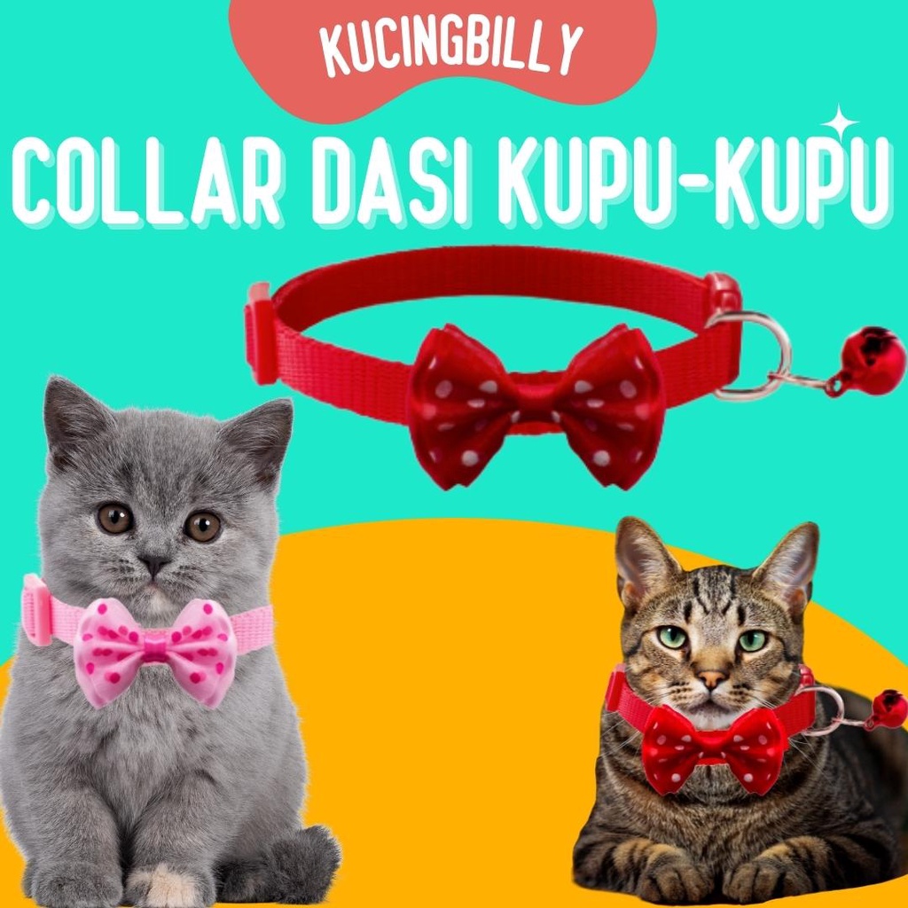 Kalung dasi kupu-kupu kucing anjing