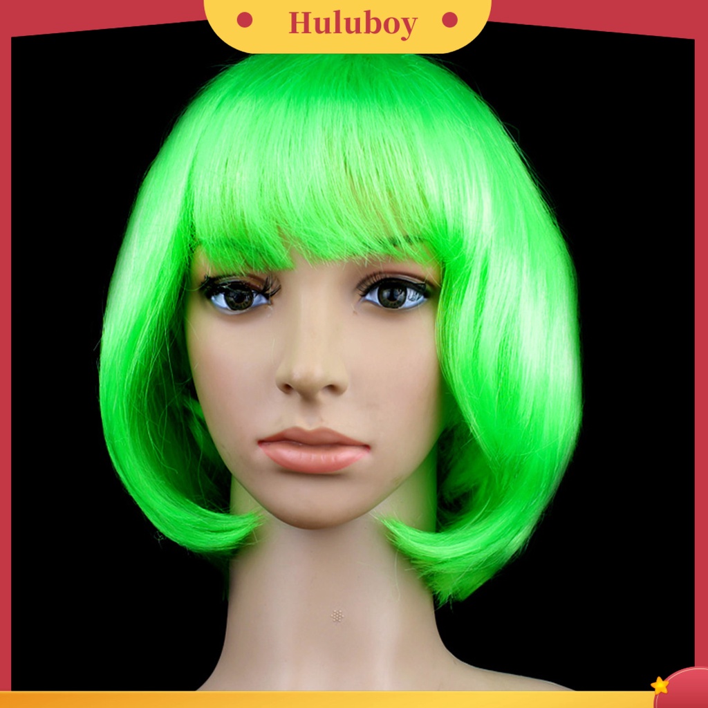 Wig Rambut Palsu Wanita Tahan Angin Bahan Mesh Adjustable