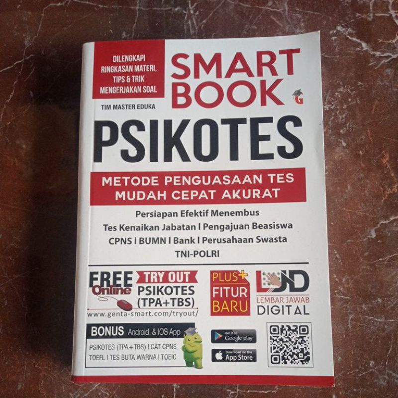 BUKU PSIKOTES SMART BOOK PSIKOTES