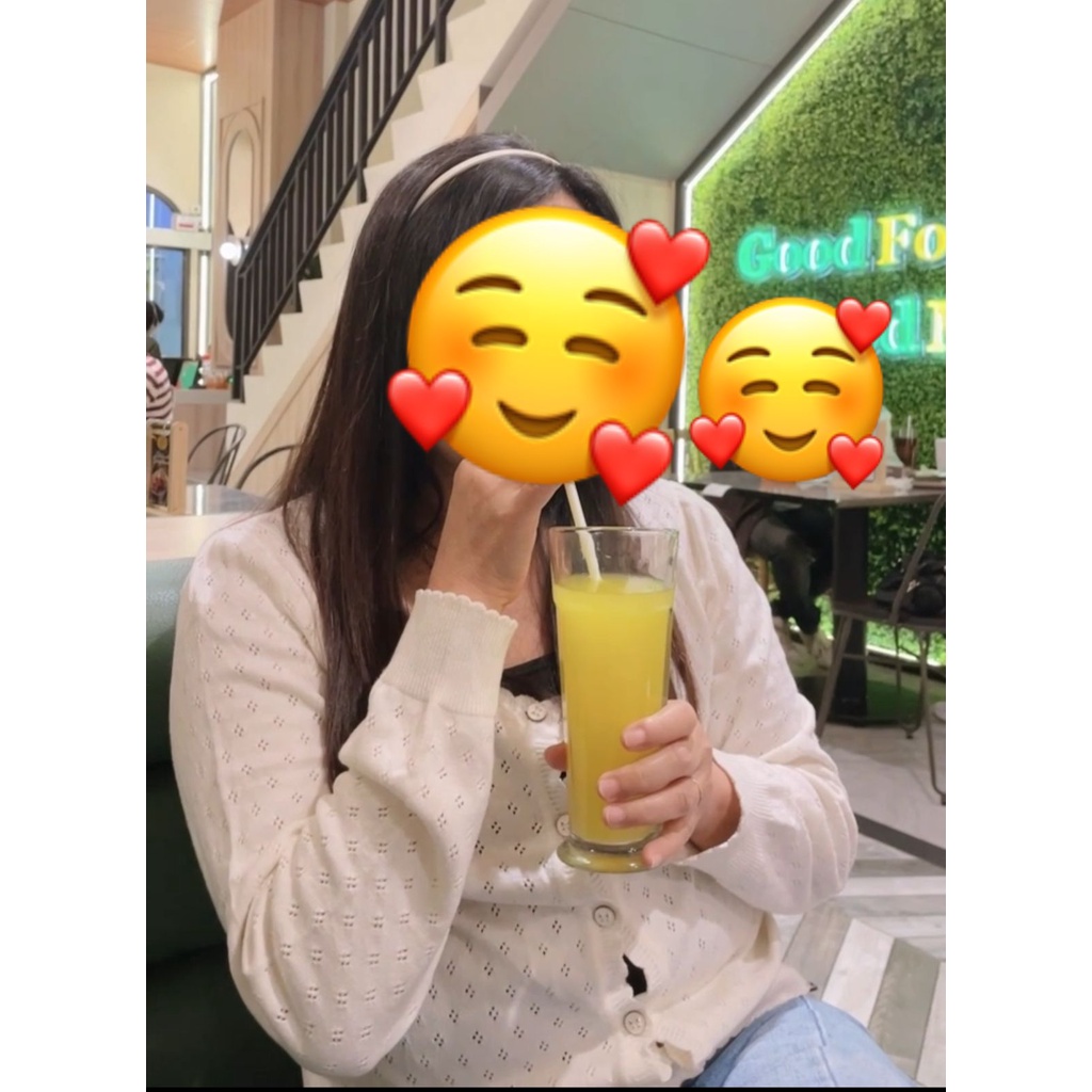 PRELOVED COLZA CARDIGAN IVORY / JAKET RAJUT WANITA