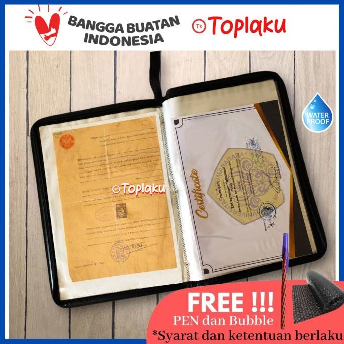

DISKON Map Ijazah Dokumen Keeper Isi 60 Resleting Anti Air Kulit Document