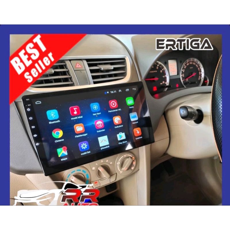 head unit tv mobil android Ertiga 9inch ram 2/32 free kamera mundur