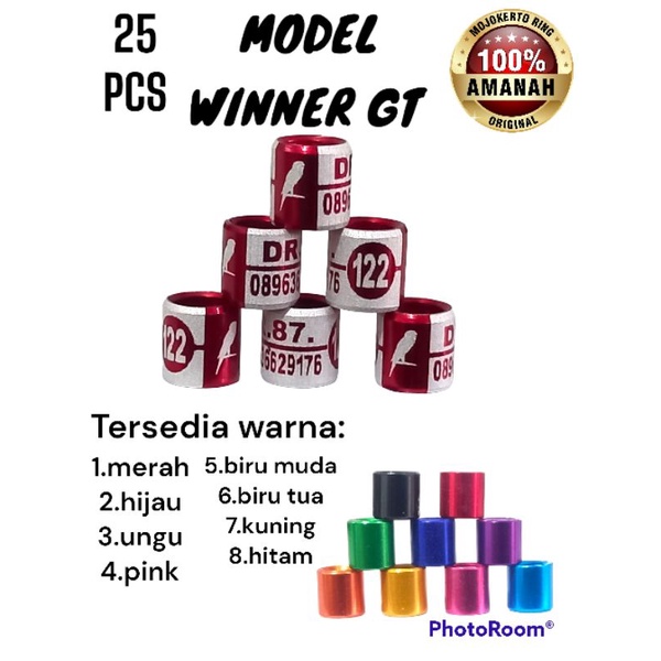 RING BURUNG CUSTOM/RING BURUNG TERBARU/RING BURUNG MERPATI/RING BURUNG MURAI/RING BURUNG KENARI/RING