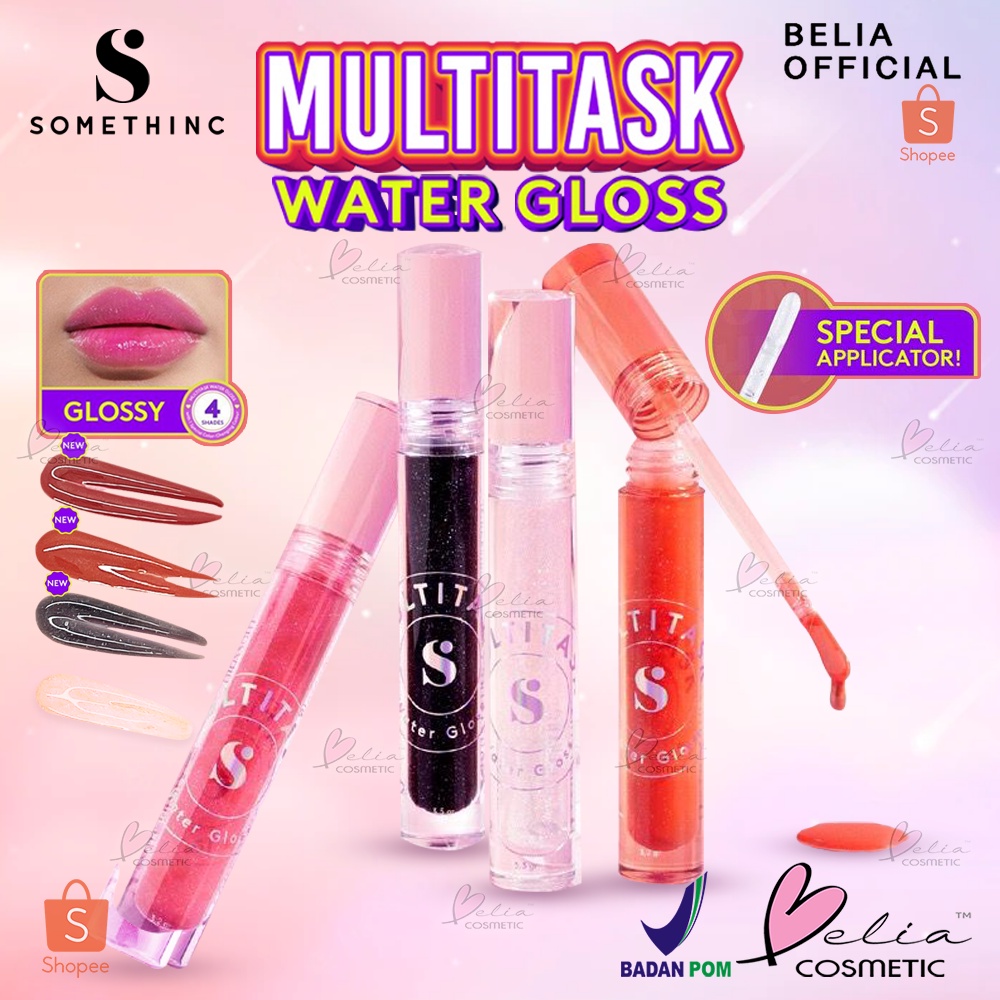 ❤ BELIA ❤ SOMETHINC Multitask Water Gloss - Lip Gloss SOMETHINC Multitask Water Gloss - Lip Gloss | Pewarna Bibir | BPOM