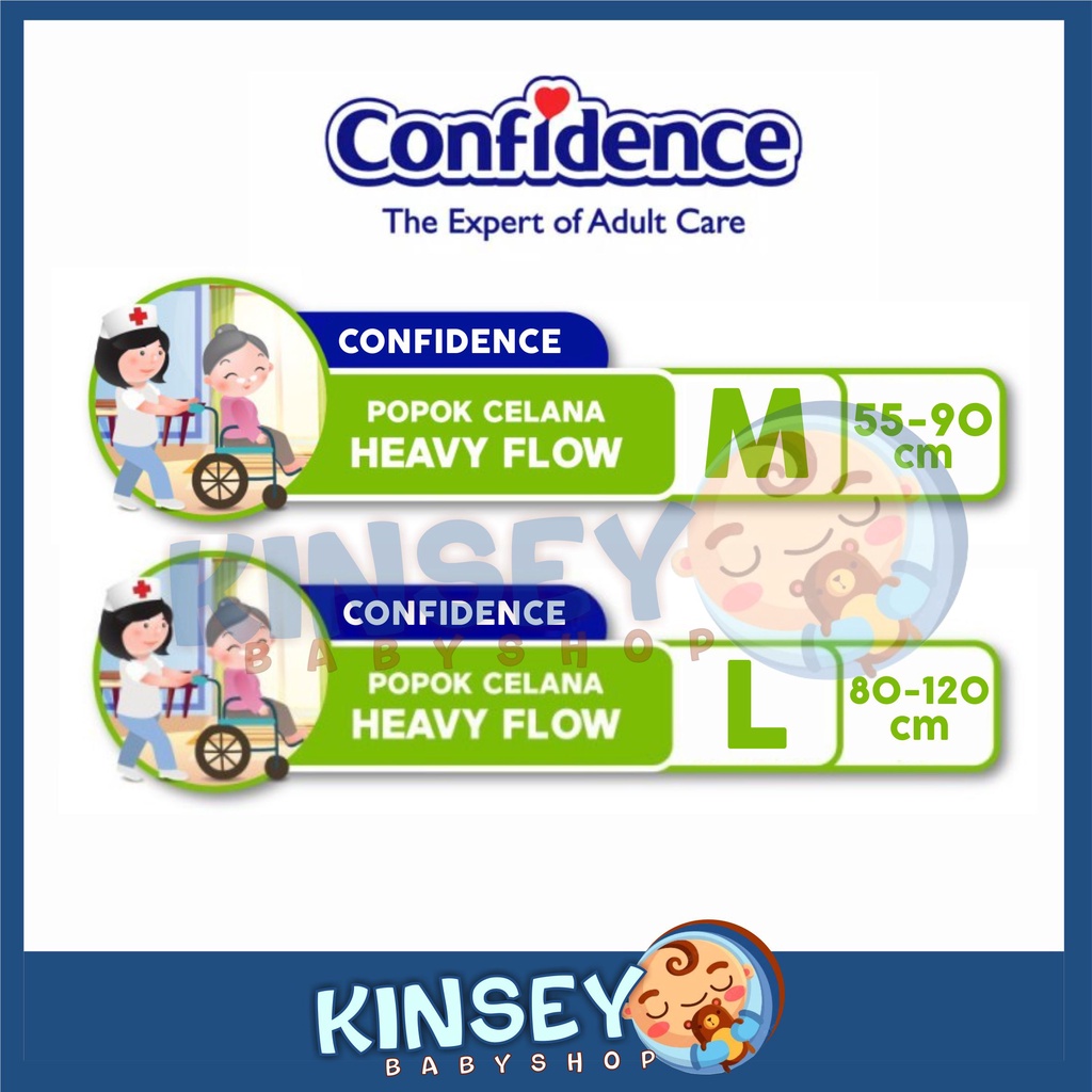 Confidence Heavy Flow Pants M10 L10 M16 L16 Popok Dewasa Celana
