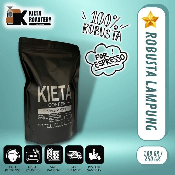 

[BISA COD] Biji Kopi Robusta Lampung 250gr