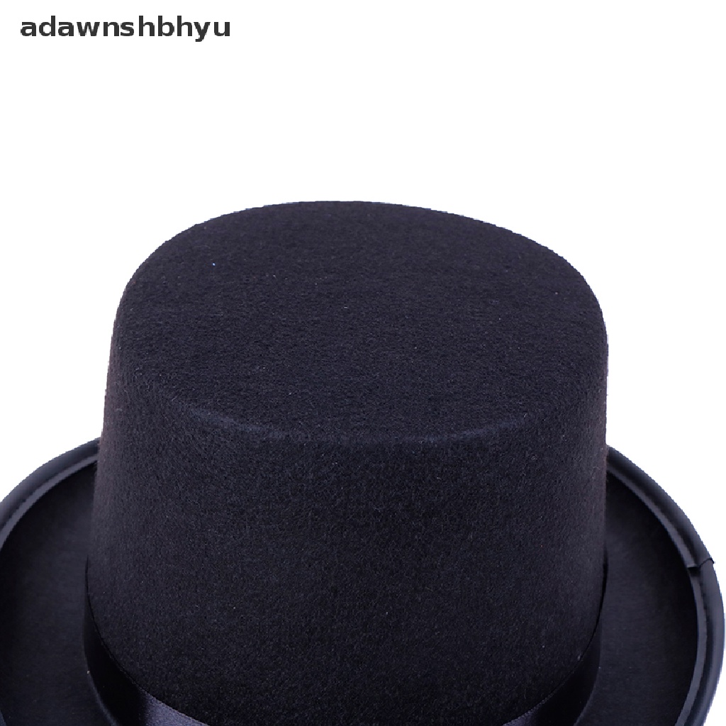 Adawnshbhyu Topi Hitam Top Hat Magician Costume Tuxedo Mat Hatter Wedding Natal Pesta Formal ID