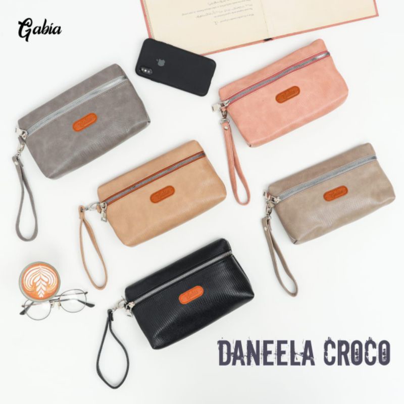 Pouch Daneela Croco by Gabia Pouch HP Pouch Uang Pouch Murah Pouch Kosmetik Pouch Make Up Dompet Uan