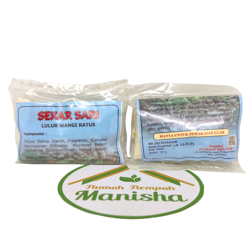 Lulur Wangi Ratus Sekar Sari Original 30gram (AWAS BARANG TIRUAN)