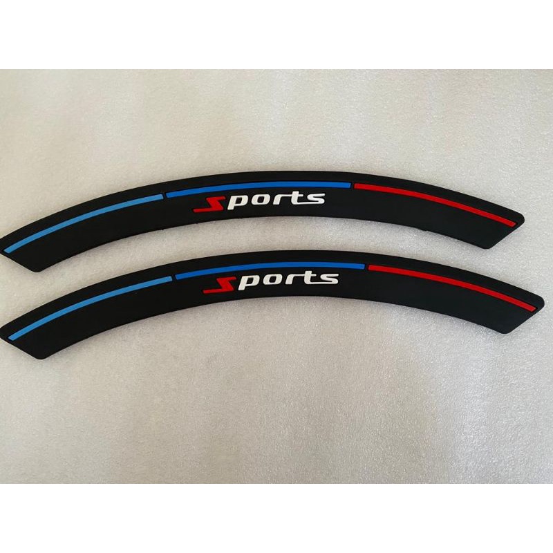 karet pelindung over fender mobil logo sport