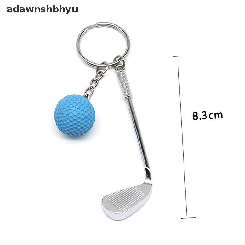 Adawnshbhyu Gantungan Kunci Liontin Bola Golf Ringan Gantungan Kunci Fashion Split Keyring Untuk Pecinta Olahraga ID