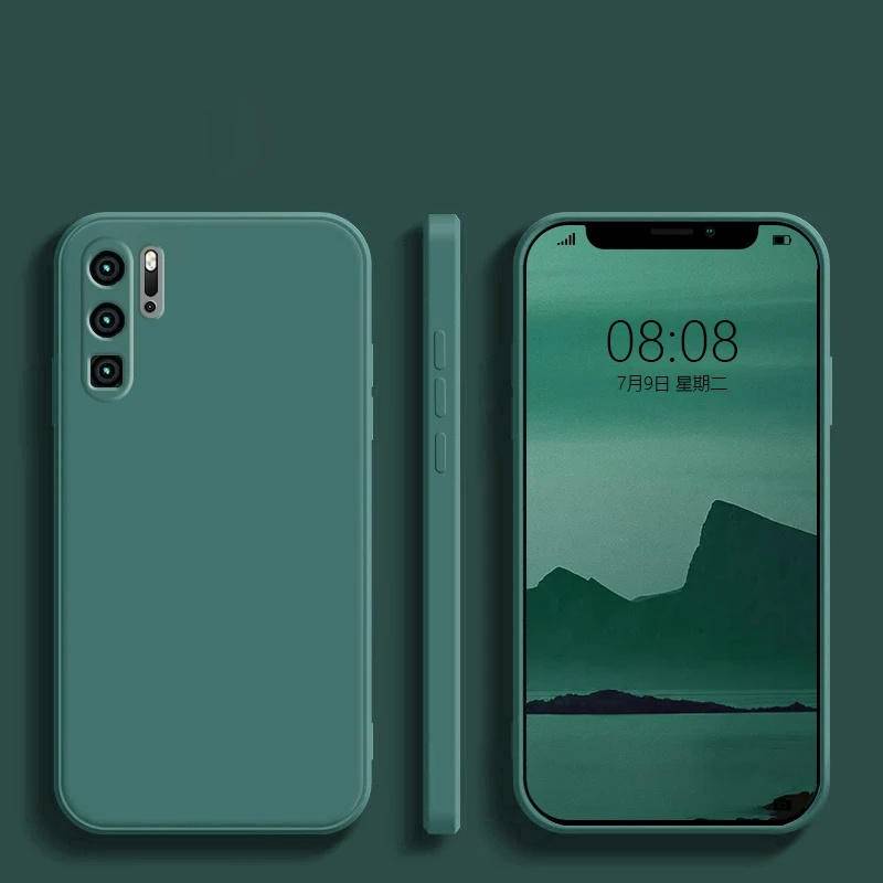 Untuk Huawei P40 P30 P50 Pro Case Original Liquid Silicone Cover Untuk Huawei Mate20 30 40 Pro Plus