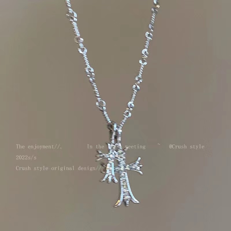 Fashion Cinta Ganda Batu Permata Kalung Untuk Wanita Vintage Perak Choker Rantai Liontin Perhiasan Aksesoris-16
