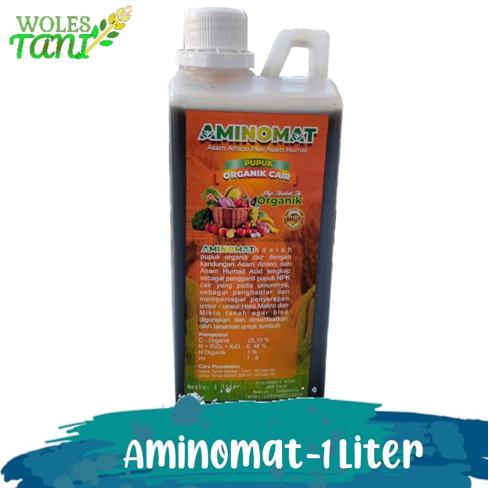 Pupuk Aminomat 1 Liter Pupuk Asam Amino Plus Asam Humat