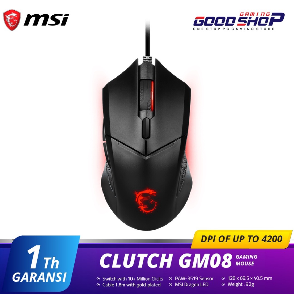 MSI CLUTCH GM08 - Gaming Mouse