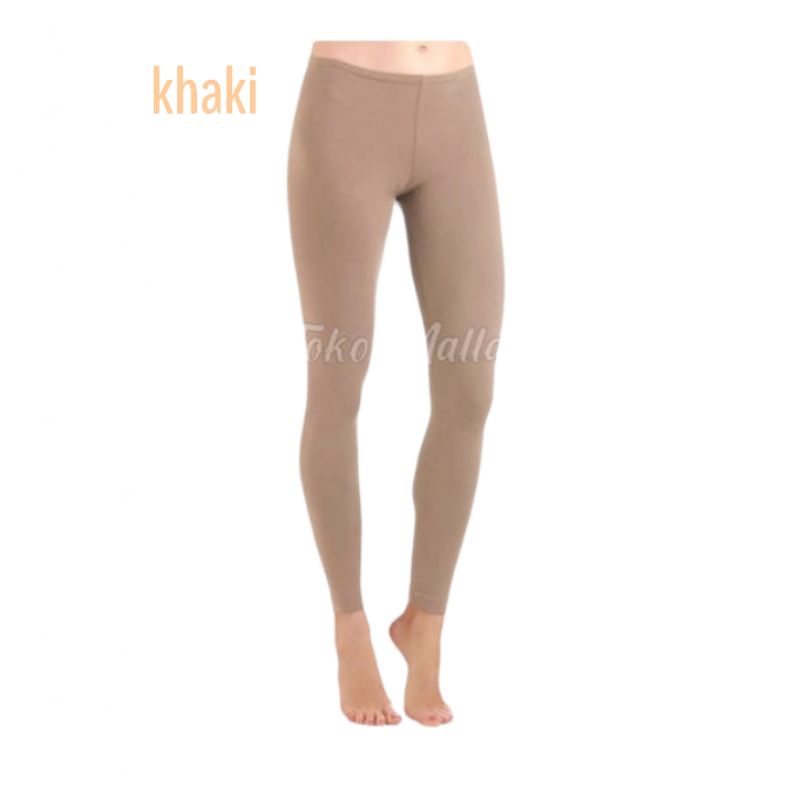 Celana panjang lengging polos wanita/bahan spandek/tidak panas/elastis/bisa COD