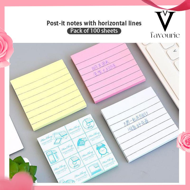 CODSimplicity sticky note horizontal sticker notepad post maker stiker massage pesan book note-FA