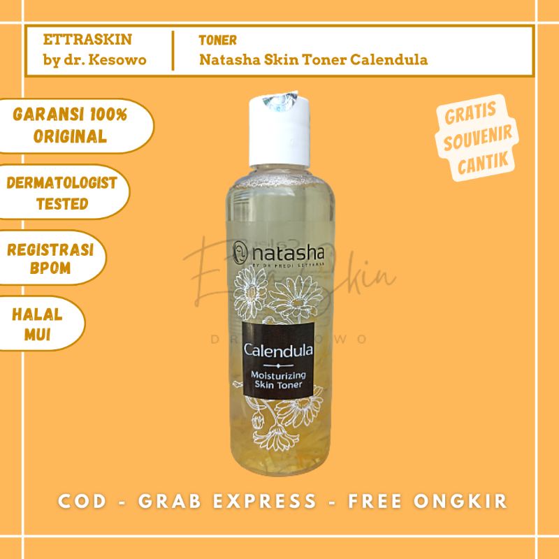 Natasha Skincare - Moisturizing Skin Toner Calendula - Ettra Skin by dr Kesowo ( STCALENDULA ) Moist