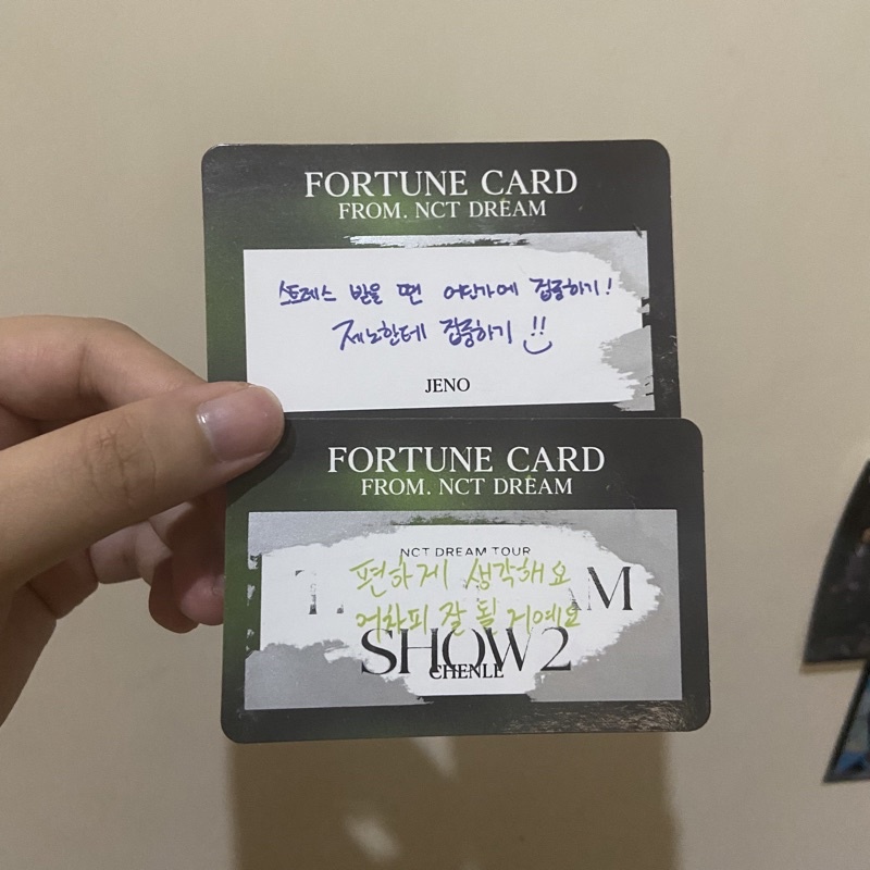 fortune the dream show 2 scratch card jeno chenle