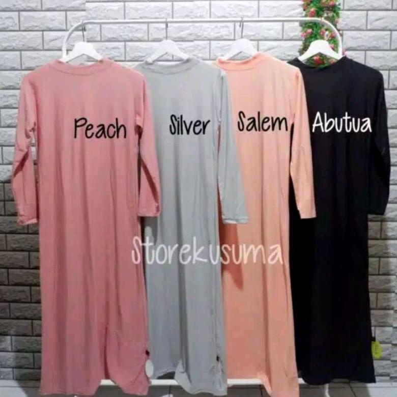 Terbaik Manset Gamis Polos Bahan Kaos Rayon Dalaman Gamis Kaos Rayon Allsize ,,