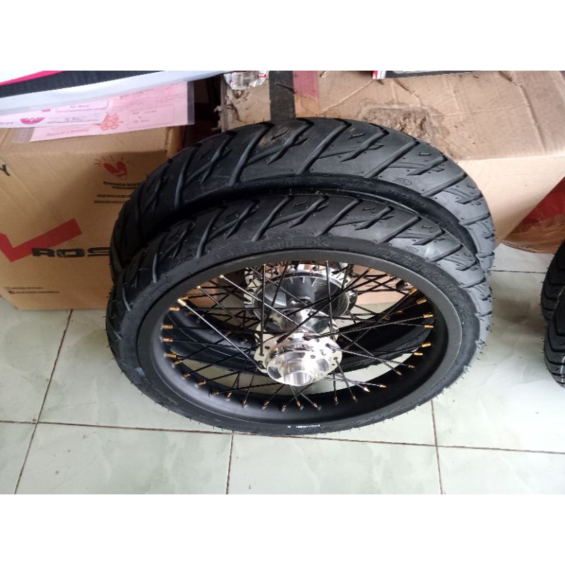 velg paketan RX king plus ban ring 17x215/185 siap pasang