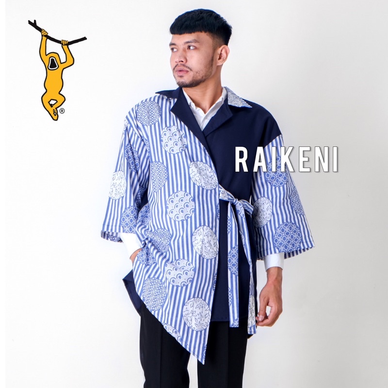 RAIKENI Kimono Designer | Kimono Tradisional | Outer Traditional Pria | Outer Batik Pria | Cardigan Batik Pria