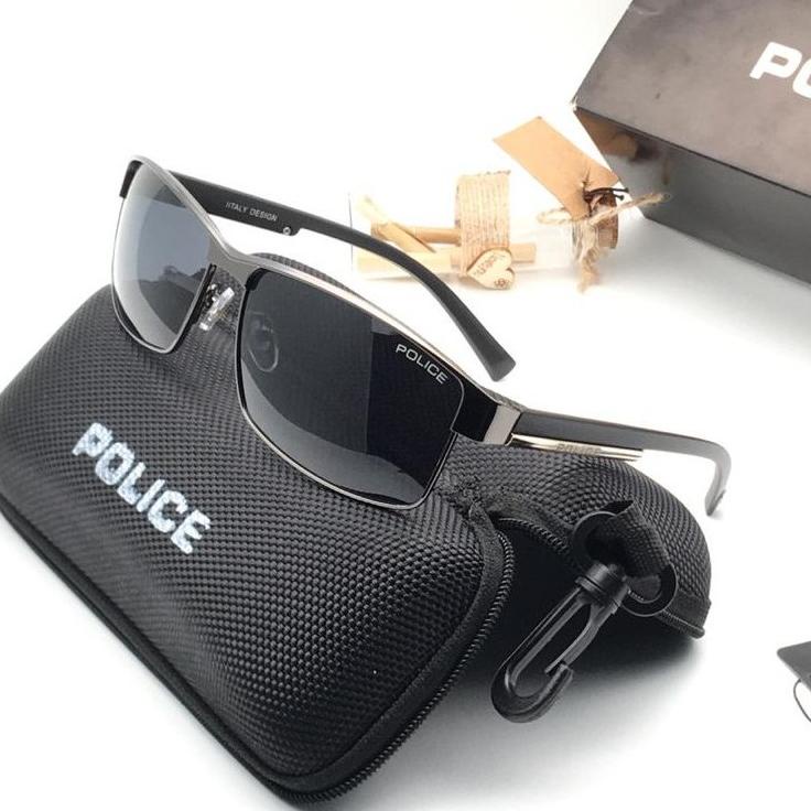 [Z-O6O-➸] Sunglass Kacamata Pria Police P24 / P 24 Lensa Polarized Original kaca mata mancing passer ikan_berkualitas