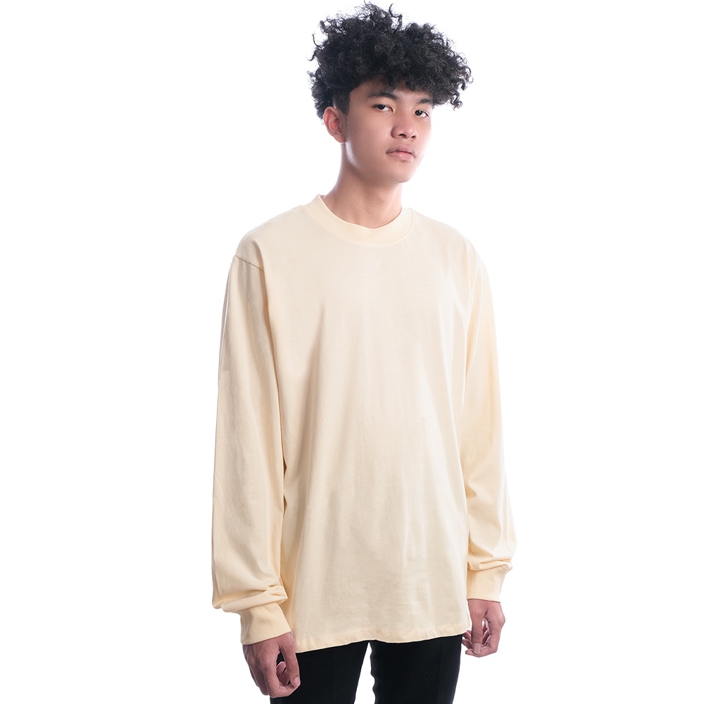 FOG Essentials Back 3D Logo Long Sleeve T-Shirt Beige